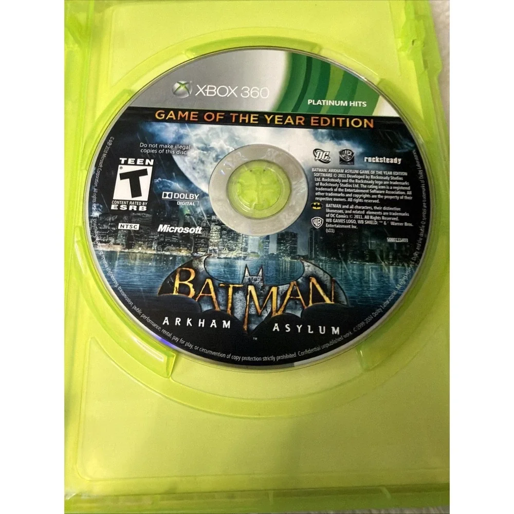 Batman Arkham Asylum and City GOTY Editions Xbox 360 CIB Complete in Box
